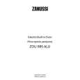 ZANUSSI ZOU885ALU Owners Manual