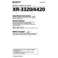 SONY XR-4420 Owners Manual