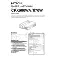 HITACHI CPX960WA Owners Manual