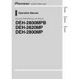 PIONEER DEH-2800MP/XN/EW5 Owners Manual