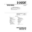 SONY D-242CKT Instrukcja Serwisowa