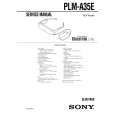 SONY PLMA35E Instrukcja Serwisowa