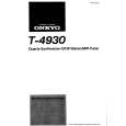ONKYO T-4930 Owners Manual