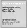 SENNHEISER HD 224 X Owners Manual