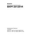 SONY BKPF-201 Instrukcja Serwisowa