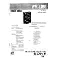SONY WMF100 Service Manual