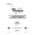 WHIRLPOOL SF3300EPW0 Parts Catalog