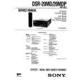 SONY DSR-20MD Manual de Servicio
