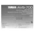YAMAHA AVS-700 Instrukcja Obsługi