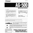 TEAC AG-500 Owners Manual
