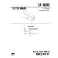 SONY SA-W200 Service Manual