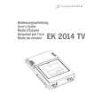 SENNHEISER EK 2014 TV Owners Manual