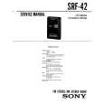 SONY SRF-42 Service Manual