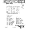 SONY X0550W Service Manual