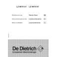 DE DIETRICH LZ9619U1 Owners Manual