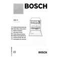 BOSCH SMS1020 Owners Manual