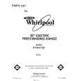WHIRLPOOL RF306BXVW3 Parts Catalog