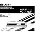 SHARP VC-A103R Owners Manual