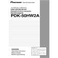 PIONEER PDK-50HW2A/UCYVLDP Owners Manual