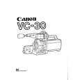 CANON VC30 Instrukcja Obsługi