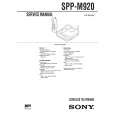 SONY SPPM920 Owners Manual