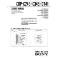 SONY CDP-C245 Service Manual