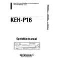 PIONEER KEH-P16 Owners Manual