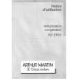 ARTHUR MARTIN ELECTROLUX RD2903W Manual de Usuario