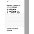 PIONEER S-VW02/DLTXJI Manual de Usuario