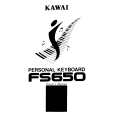 KAWAI FS650 Instrukcja Obsługi