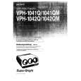 SONY VPH-1041QM Manual de Usuario