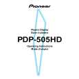PIONEER PDP-505HD Owners Manual