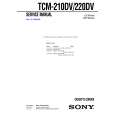 SONY TCM210DV Instrukcja Serwisowa