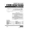 YAMAHA CDX-1030 Manual de Servicio