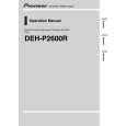 PIONEER DEH-P2600R/XM/EW Instrukcja Obsługi