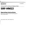 SONY SRFHM22 Instrukcja Obsługi