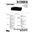 SONY TAE2000ESD Service Manual
