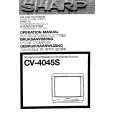 SHARP CV4045S Owners Manual