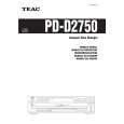 TEAC PD-D2750 Owners Manual