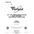 WHIRLPOOL SF3300SRW0 Parts Catalog