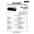SHARP WQ262H Instrukcja Serwisowa