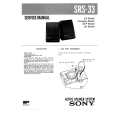 SONY SRS33 Service Manual
