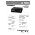 SONY XR7050 Instrukcja Serwisowa