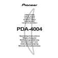 PIONEER PDA-4004/ZYVLDK Instrukcja Obsługi