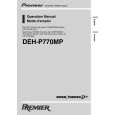 PIONEER DEH-P770MP Owners Manual
