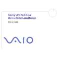 SONY PCG-NV205 VAIO Owners Manual
