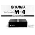 YAMAHA M-4 Owners Manual