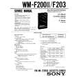 SONY WMF200II Service Manual