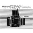MAMIYA RZ67 PROFESSIONAL Manual de Usuario