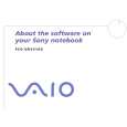 SONY PCG-GRV516G VAIO Software Manual